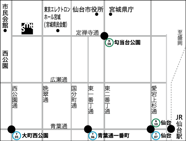 仙台短篇映画祭地図