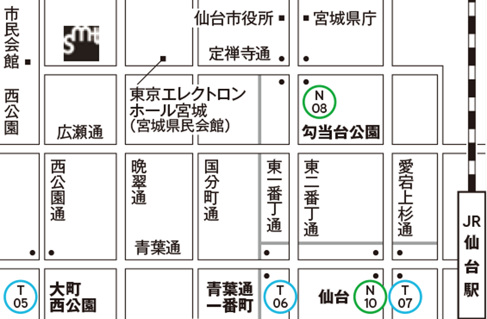 仙台短篇映画祭地図